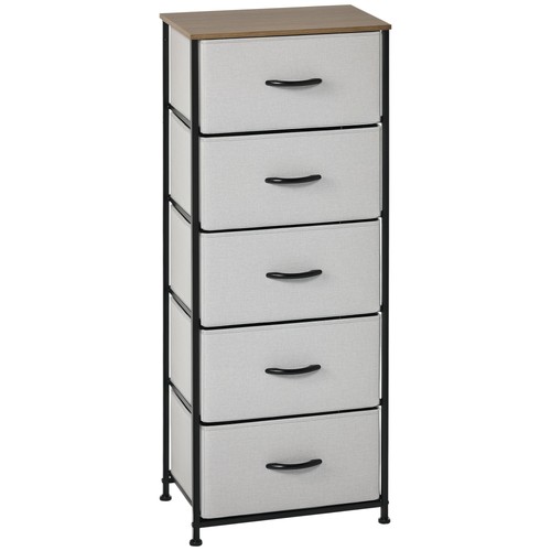 Homcom drawer fabric chest - drawer,