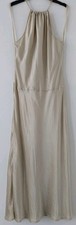 Ladies Coast 100% Silk Halter Neck Slip Dress Bias Cut 