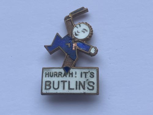 Vintage butlins hurrah enamel - vintage,