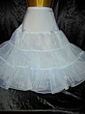 Stunning vtg  rockabilly  bridal dance circle    half  slip cd/tv  24 to 42