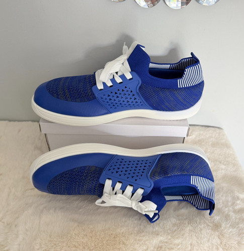 Men blue barefoot - blue, trainers