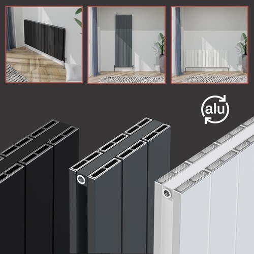 Designer aluminium radiators - aluminium,