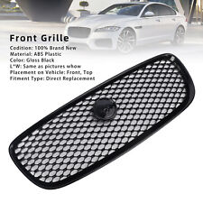 XF-R Style Front Bumper Grill Grille Fit Jaguar XF 2016-2019 Gloss Black UK