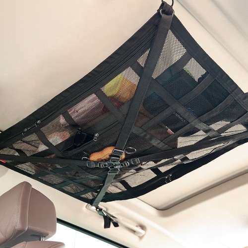 Car ceiling cargo net - car,