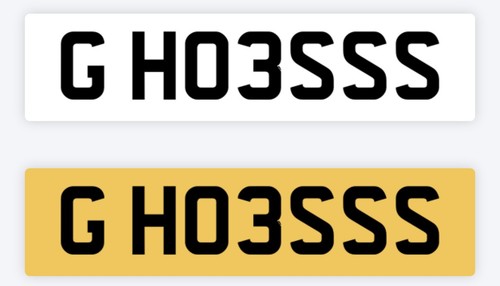Hoes private number plate - g,