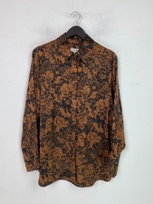 COS Brown Black Floral Shirt