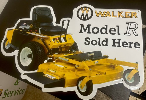 Walker mower sign - walker,