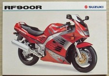 SUZUKI RF900R MOTORCYCLE Sales Specification Leaflet Dec 1997 #MB8RF900R-LEAF