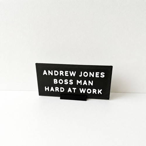 Personalised mini desk sign - mini,