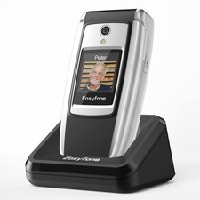 T300 4G SIM Free Flip Mobile Phone for Seniors 2.4 HD Display Big Buttons & Big