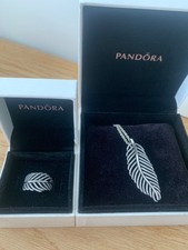 Genuine Pandora feather ring