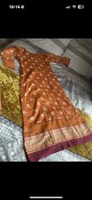 asian pakistani indian wedding/party wear nishad collection 3pc med size