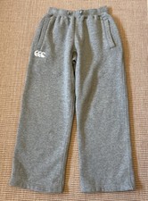 Boy's Joggers Canterbury Size Age 8 Grey Wide straight leg Elastic waist Pockets