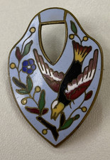 Vintage Cloisonné Enamel Bird