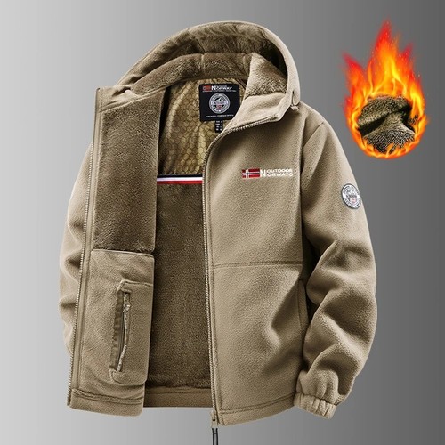 Men winter polar fleece jacket - men,