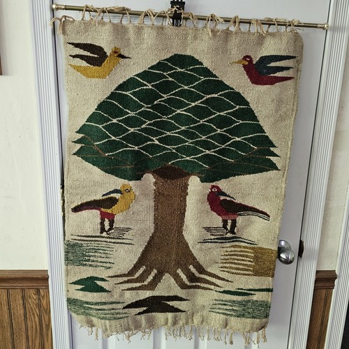 Vintage hand woven wool - hand, folk