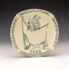 Stavangerflint Norwegian Pottery - Rogaland 1962 Landskonkurransen Plate