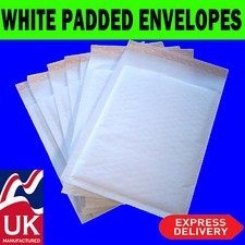 WHITE BUBBLE PADDED ENVELOPES
