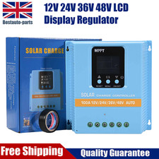 100A MPPT Solar Charge Controller Solar Panel Charge Regulator 48V-12V Upgraded
