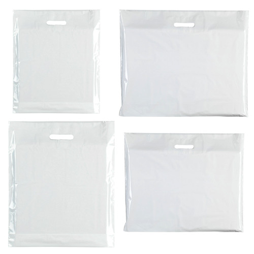 White plastic carrier - plastic,
