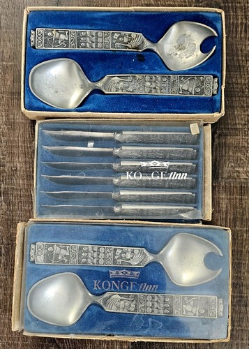 Pair vintage konge tinn - pair,