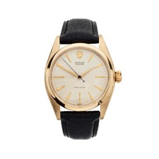 Rolex, a 9k gold Oyster