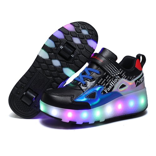Boys girls led wheel trainers - boys,