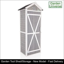 Garden tool storage shed by
