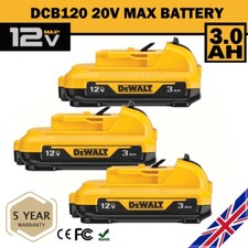 3pc DCB127 3.0Ah 10.8V / 12Volt Max Lithium Ion Battery for DeWALT DCB123 DCB120