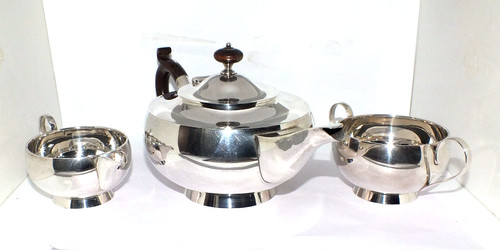 Antique solid silver tea