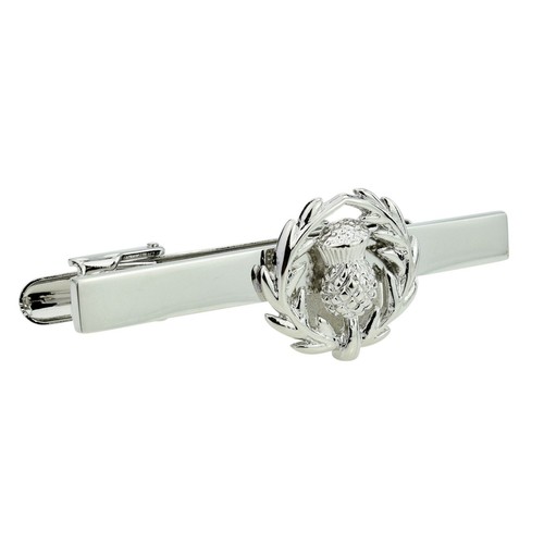 Scottish thistle tie clip - tie,