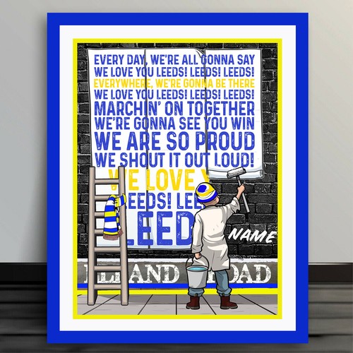 Personalised leeds football - personalised,