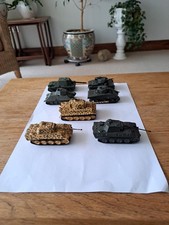 7 x Minitanks ww2 from Austria  in 1 : 87 Scale. German, Russian and American 