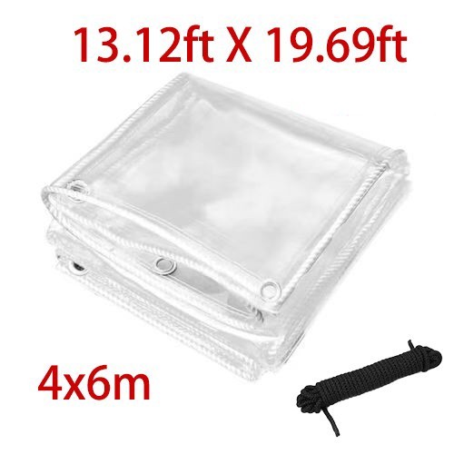 450gsm clear tarpaulin heavy - 450gsm,