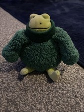 JELLYCAT 5" POLONECK PEEKER FROG SOFT TOY PLUSH GREEN PEEPER 2003 RARE