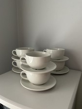 Churchill Cups And Saucers White x 6