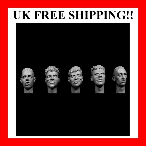 Caucasian heads with - 1/35,