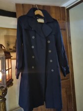 Hobbs Navy Blue Overcoat Size
