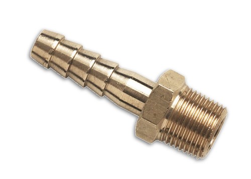 Brass male bspt hose tail - male,