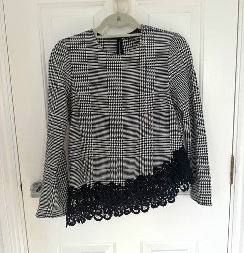 Zara woman black white - xs, black/white