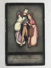 Jennie Harbour 'A Gallant Gentleman' Raphael tuck 'Early Victorian' postcard