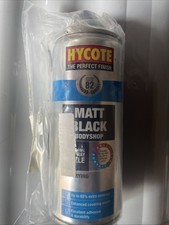 Hycote Matt Black Fast Drying Aerosol Spray Paint 400ml XUK430 Car Metal(No Lid)