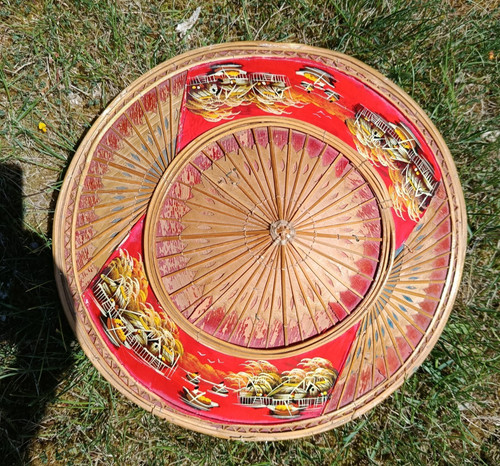Vintage asian hand painted - asian,