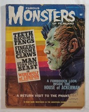 FAMOUS MONSTERS OF FILMLAND #24 (Vol.5 #3) August 1963, Ackerman, movie mag, F/G