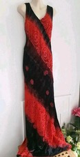 Vintage Red & Black Devore