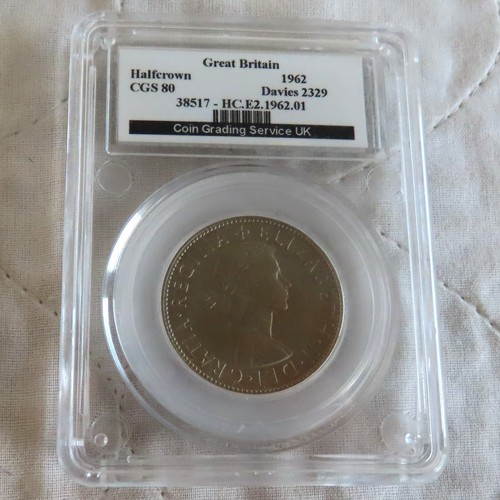 1962 qeii half crown - uk,