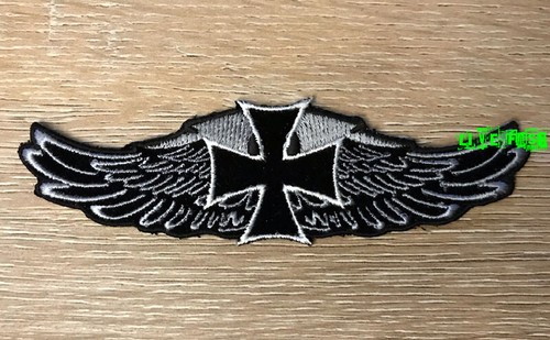 Iron cross with wings - cross, biker