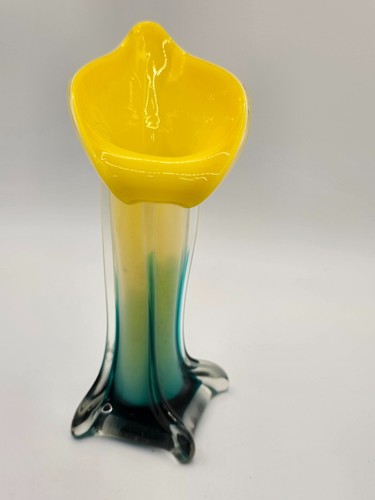 Glass vase calla - lily, and