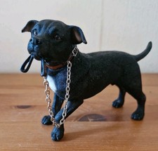 Leonardo Black Staffordshire Bull Terrier Figurine