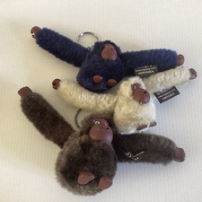 3 x Kipling Monkey Keyrings